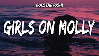 rocstaryoshi - girls on molly (Lyrics) feat. MAJ