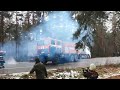 МАЗ МЧС и КАМАЗ военных тянут фуру DAF из кювета под Гродно (Беларусь)