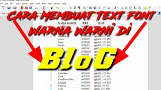 Cara membuat tabel kolom di postingan blog dengan