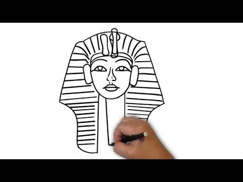 how to draw Egyptian king step by step | Egypt pharaoh |Minds zone