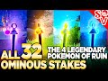 All 32 ominous stakes for legendary treasures of ruin  pokemon scarlet and violet