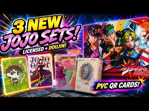 Opening 3 New JoJo's Bizarre Adventure Card Sets! Licensed Kabao