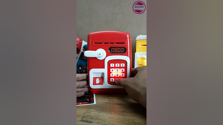 Safe Locker ATM with Fingerprint Sensor Toy ATM Piggy Bank  Unboxing & Review