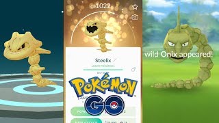 Onix, Steelix from 'Pokemon GO' 