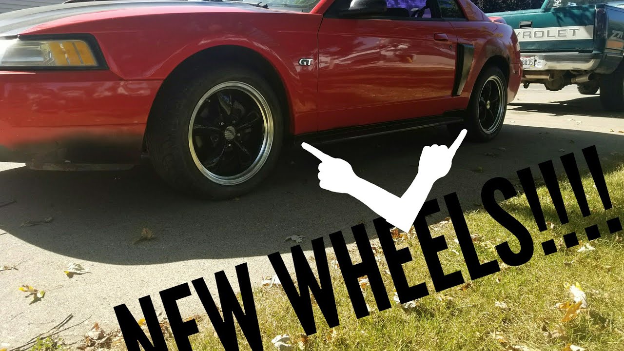 My 2000 Mustang GT Gets New Wheels - YouTube