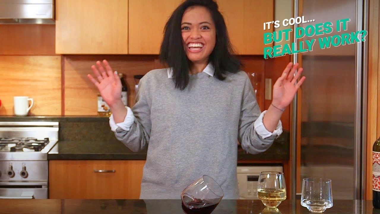 Watch This Amazing Spill-Proof Wine Glass in Action