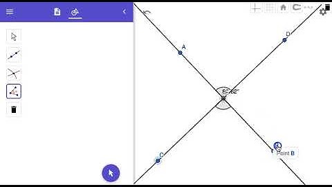 Discovering the Vertical Angles Theorem: GeoGebra Beginner Exercise 10