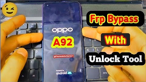 Oppo A92 Frp Bypass With Unlock Tool 🔥| Oppo A92 Google Account Unlock 🔓
