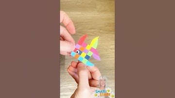 Rainbow Weaving Fish Craft for Kids | Easy Paper Weaving Activity