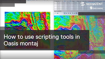 How to use scripting tools in Oasis montaj