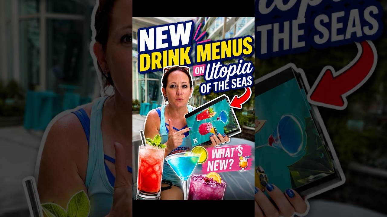 Utopia of the Seas Just Got NEW Drink Menus! 🍹 #Shorts