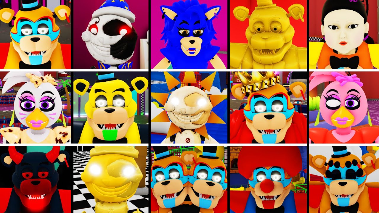 Cartelado Five Nights at Freddy's Security Breach C/5 personagens