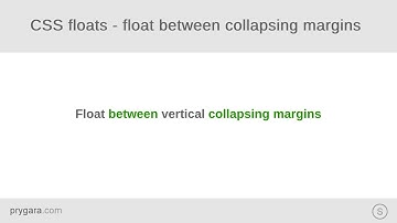 CSS floats - layout rules - floats and collapsing margins