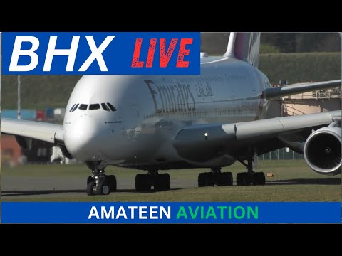 Happy Sunday Live : Birmingham Airport : 31/08/2025 #live ,#aviationlovers #planespotting