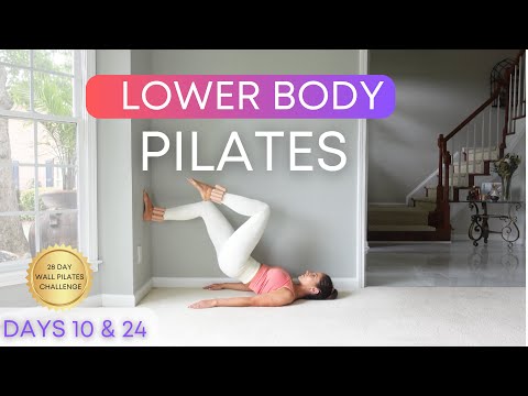 28 Day Wall Pilates Challenge- Day 10 & 24 Lower Body Wall Pilates Workout