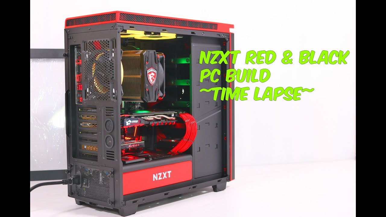 PC BUILD} NZXT H440 RED ~TIME LAPSE~ -