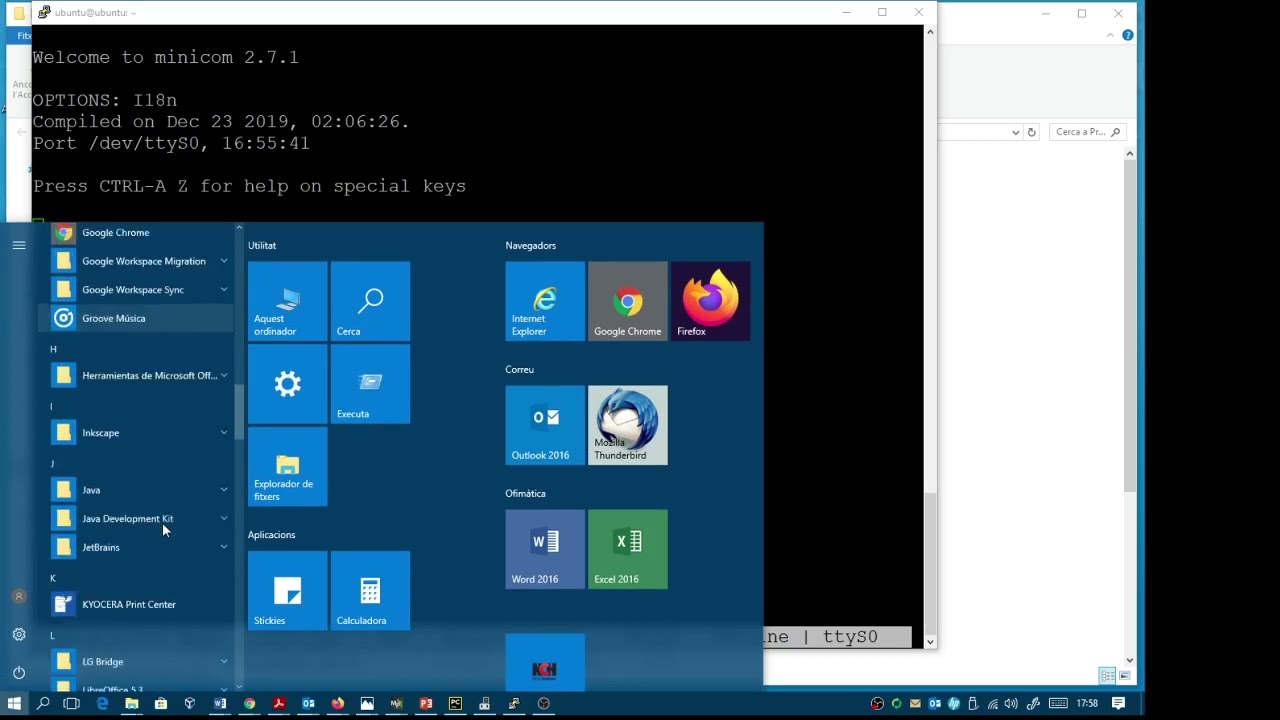 UART communication between PC  and RPi using minicom