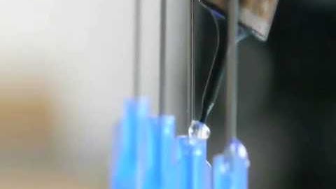 PICO Jet Dispense of UV Adhesive for Needle Bonding - Nordson EFD