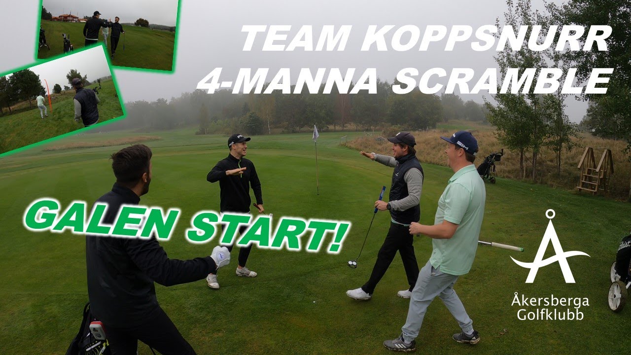 4-manna Scramble på ÅKERSBERGA GK - Galet bra start, men räcker det för att försvara vår titel?