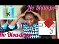 NO BLOWDRYER || NO SHAMPOO ||SILKY STRAIGHT 4C AFRO