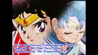 Sailor Moon: Mars and Mercury Transformation DiC Cue (HQ Rip, Most SFX Removed)