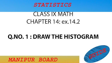 STATISTICS || CLASS IX MATH EX.14.2 Q.1 || MANIPUR BOARD || GPS MANIPUR
