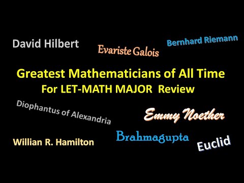 GREATEST MATHEMATICIAN OF
