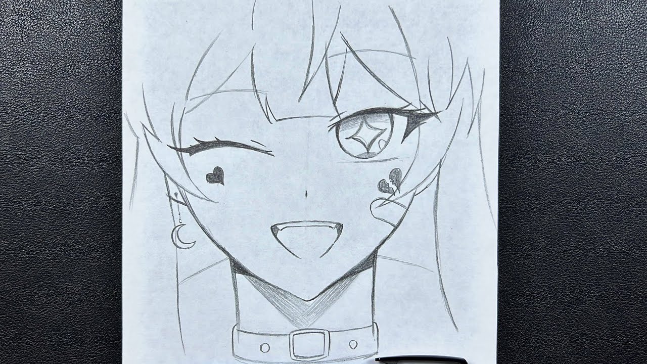 Artwork, A simple anime Drawing Draw On Sheet Paper, anime for drawing -  thirstymag.com