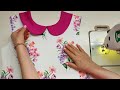Peter pan collar cutting and stitching for beginners 