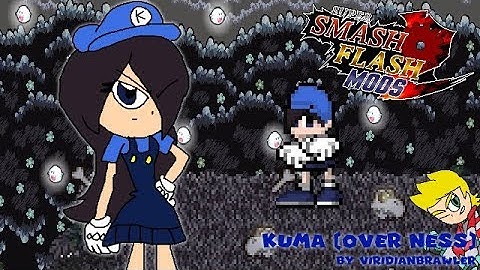 SSF2 v9b Mod Showcase: Kuma (over Ness) (by ViridianBrawler)