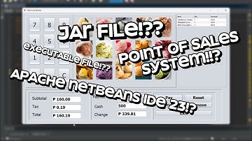 Point of Sales (POS) from Apache Netbeans IDE 23 with EXE runnable JAR File & EXE file application