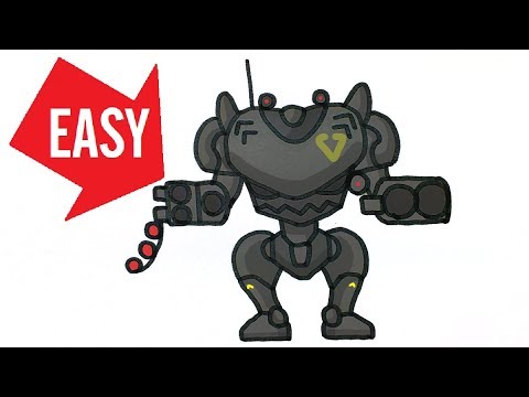 How to draw Fortnite【B.R.U.T.E Mech Robot】season x Easy & Cute drawing ...
