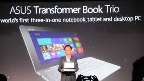 ASUS Transformer Book Trio Introduced at Pre-Computex Event
