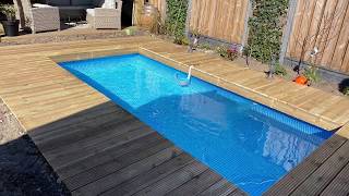 Intex zwembad in de grond bouwen.