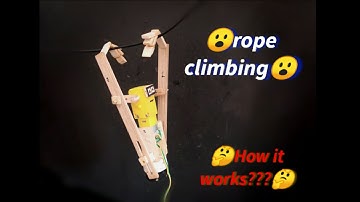 how to make a rope climbing robot|how to make a robot|Intelligent robot|how to make climbing robot