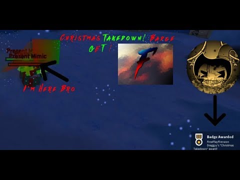 Roblox The Ink Well Bendy Rp Christmas Take Downbadge Get Full Gameplay - roblox the inkwell badges