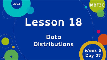 MBF3C Wahsa Lesson 18 – Data Distributions