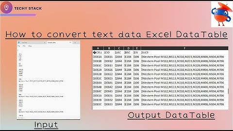 Uipath: convert text file data to Excel with uiptah DataTable #techystack