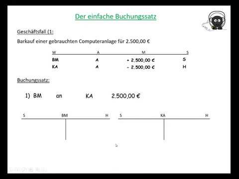 Der einfache Buchungssatz - YouTube
