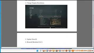 Fix Resident Evil 2 Crashing Or Showing Black Screen On Windows 1110
