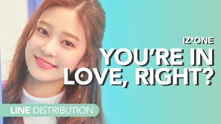 아이즈원 IZ*ONE - 반해버리잖아? You're In Love, Right? | Line distribution