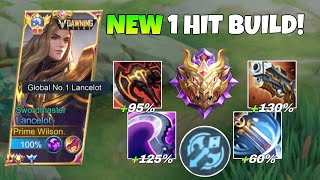 NEW UPDATE LANCELOT 1SHOT BUILD TUTORIAL!! | SUPER AGGRESSIVE GAMEPLAY! (INSANE DAMAGE!😱🔥)