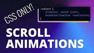 CSS Only Scroll Animations Are AMAZING!