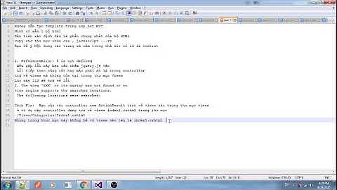 Hướng dẫn Fix một số lỗi khi lập trình asp.net MVC