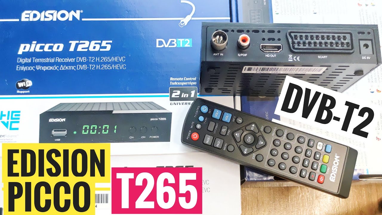 Тюнер dvb-t2 edision picco t265 h265 hevc недорого ➤➤➤ Интернет магазин  DARSTAR