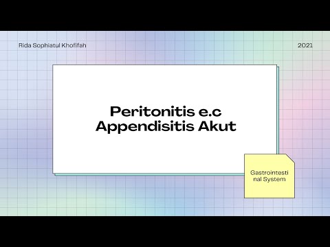 Appendisitis (Interpretasi Kasus, Definisi, Etiologi, Patof, Komplikasi Peritonitis, Tata Laksana)