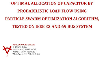 OPTIMAL ALLOCATION OF CAPACITOR BY PROBABILISTIC LOAD FLOW USING PARTICLE SWARM OPTIMIZATION