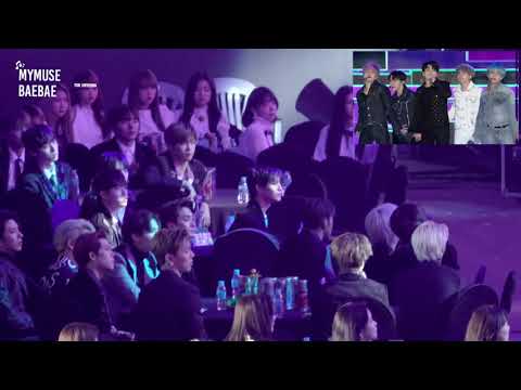 Seoul Music Awards 2019 izone,wanna one,Nu'est w, Monsta x, RV reaction to BTS fake love & idol