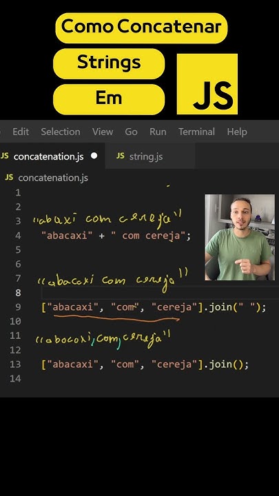 Como Concatenar String Em JavaScript - YouTube