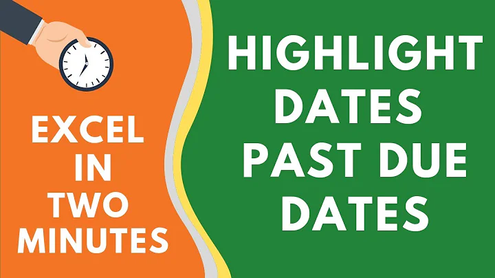 Highlight Dates that are Past the Due Date in Excel (or about to be due)